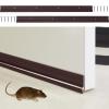 Gisafai 2 Pcs 36 Inches Metal Door Draft Stopper, Door Sweep, Mouse Stopper, Mice Seal Strip, Aluminum, Noise Blocker, Keep Rodents and Pests Out, Enhanced Weather Sealing, Easy to Install, Brown view 1