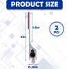 Gisafai 2 Pcs 36 Inches Metal Door Draft Stopper, Door Sweep, Mouse Stopper, Mice Seal Strip, Aluminum, Noise Blocker, Keep Rodents and Pests Out, Enhanced Weather Sealing, Easy to Install, Brown view 2