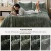 Bedsure Velvet Quilt Queen Size Set - Lightweight Velvet Comforter Queen, Luxury Bedspread Coverlet, Ultra-Soft Bedding Set with 2 Pillow Shams for All Season, 90"x96", Olive Green view 3