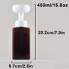 Simple Manual Press Soap Dispenser Countertop Soap Bottle Foam Pump Dispenser Plastic Container Shower Soap Dispenser Easy to use view 2