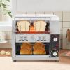 300 Slices/H Commercial Electric Conveyor Toaster Stainless Steel Bread Toaster For Bagel Burgers Bun Baked Food, 1900W Heavy Duty Restaurant Bakery view 2