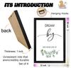 Foutcheou Inspirational Wall Decor Art Set of 4, 16 x 11 Inch, Black view 4
