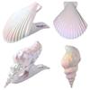 Beach Towel Pegs for Sun Loungers 4Pcs Sea Snail  Beach Chair Towel Clips Windproof Pool Towel Clips Decorative Beach Towel Clips for Lounge Chairs Picnic Camping White view 1
