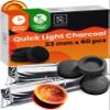 Charcoal Discs to Burn Incense - 60 pcs Charcoal for Incense Burning - 33 mm Most Quick Light Coals Tablets by M. Rosenfeld - 33 mm Resin Burner Rolls Pack of 60 Instant Fire Coal Tablets view 1