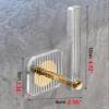 KPHYMOD 2 Pcs Clear Acrylic Headband Holder Organizer, Adhesive Scrunchie Holder DIY Hair Accessories Organizer, 2.36 X 4.72 Inches (Color : Gold) view 3
