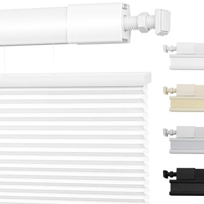 Moonice No Tools No Drill Shades for Indoor Window Light Filtering Top Down Bottom Up Cordless Cellular Shades Easy Install Color-Matched Honeycomb Window Blinds for Home Office, White