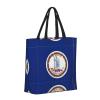GeRRiT Virginia State Flag Print Tote Bag For Women, Lightweight Large Tote Bag, Shoulder Bag Handbag For Travel Work Gym view 2