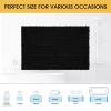 ACCUMTEK Upgrade Luxury Black Bathroom Rug Mat 59"x20", Ultra Soft Thick Absorbent Bath Mats, Non Slip Chenille Toilet Mat for Bathroom, Bedroom, Kitchen, Shower, Tub view 2