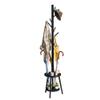 FILWH Freestanding Coat Rack with Umbrella Organizer Tray Bamboo Coat Tree Rack with 8 Hook Stand for Clothes Bag Hats Entryway Hanger Stand(Black) view 1
