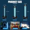 LNBEI Ultraviolet Germicidal Lamp, 72w UV+Ozone Light for Whole Room, 99.99% Sanitization Rate, Three-Step Timing Remote Control, Blue Light,for Home/Office/School view 3