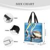 GeRRiT Pelican Bird Blue Sea Sky Print Tote Bag For Women, Lightweight Large Tote Bag, Shoulder Bag Handbag For Travel Work Gym view 4