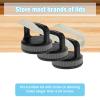 4PCS Mug Rack Under Cabinet, Space-Saving Design, Hanging Coffee Cup Hooks Under Cabinet, Self-Adhesive or Drilling Tumbler Lid Hook for Kitchen Organizers and Storage view 2