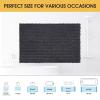 ACCUMTEK Upgrade Luxury Grey Bathroom Rug Mat Gray 36"x24", Ultra Soft Thick Absorbent Bath Mats, Non Slip Chenille Toilet Mat for Bathroom, Bedroom, Kitchen, Shower, Tub, Charcoal view 2