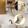 Bathroom Wall Mirror Cabinet, Bathroom Medicine Cabinet Farmhouse Metal Framed Recessed, with Mirror Rounded Rectangle Mirros view 4