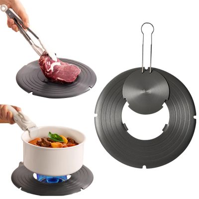 Elitix Heat Diffuser for Gas Stove Simmer Plate for Gas Stove Burner, Heat Diffuser Reducer Flame Guard Simmer Plate, Camp Fire Cooking Plate Provides Uniform Distribution of Heat (Color : Rounded 1)