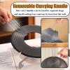 Elitix Heat Diffuser for Gas Stove Simmer Plate for Gas Stove Burner, Heat Diffuser Reducer Flame Guard Simmer Plate, Camp Fire Cooking Plate Provides Uniform Distribution of Heat (Color : Rounded 1) view 4