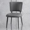 SPYQKHSH Light Luxury Nordic Style Dining Chairs Set of 2,Faux Leather Upholstered Dining Chairs,Elegant and Stylish Coffee Chairs,Leisure Chairs (Color : D) view 2