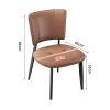 SPYQKHSH Light Luxury Nordic Style Dining Chairs Set of 2,Faux Leather Upholstered Dining Chairs,Elegant and Stylish Coffee Chairs,Leisure Chairs (Color : D) view 3
