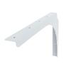 Iron Supports Universal Heavy-Duty Commercial Bracket - Industrial Support Brackets - Steel Mounting Bracket for Shelves, Vanities, Buffets, Desks (White - 18" Deep x 12" High, Right Hand) view 1