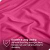 6-Pcs Bed Sheet Set- 800 TC-100% Breathable Cotton Hot Pink Twin XL-Size Bedding Set-Single Ply Long-Staple Yarns-1-Fitted Sheet-1-Flat Sheet With 4-Pillowcase-Easy Fits Upto 12" Deep Pocket view 3