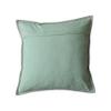 Creative Co-Op Square Cotton Printed Pillow with Snowman, Pom Pom, Hand-Embroidery and Blanket Stitch Edge, Multicolor view 4
