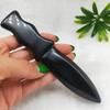 AtkitS Crystal Natural Obsidian Dagger Crystal Handmade Carving Knife Craft Men's Gift Sword Witch Supplies Crystal (Color : Obsidian Dagger-05) view 1