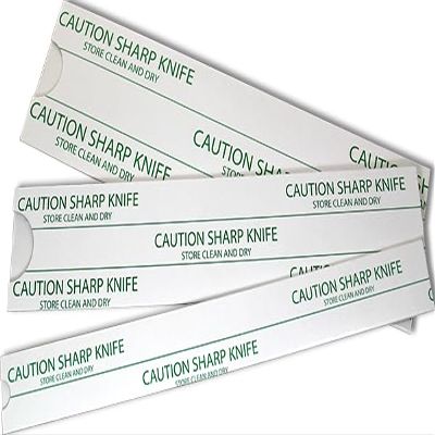 Paper Knife Sleeves- 9" or 18" Length, Various Widths (10, 1.4")