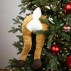 20" Plush Hanging Reindeer Legs Christmas Decoration view 2