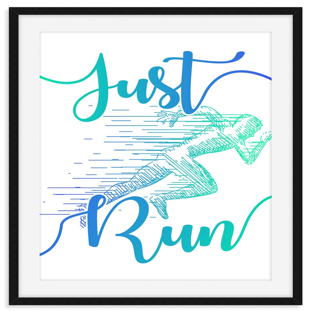 Motivational Fitness Quotes for Workout Sports Exercise Living Room Office, Gym Room, Home, Inspirational Wall Art Decor in Unique Style for Runner Athlete, Gym Lover Unframed 8 x 10 Inch