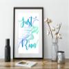Motivational Fitness Quotes for Workout Sports Exercise Living Room Office, Gym Room, Home, Inspirational Wall Art Decor in Unique Style for Runner Athlete, Gym Lover Unframed 8 x 10 Inch view 2