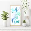 Motivational Fitness Quotes for Workout Sports Exercise Living Room Office, Gym Room, Home, Inspirational Wall Art Decor in Unique Style for Runner Athlete, Gym Lover Unframed 8 x 10 Inch view 4