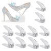 AKYLDI Shoe Stackers for a Pair of Shoes, Adjustable Shoe Slots Organizer, Double Deck Shoe Slot Organizer for Shelf Closet Floor,White-25 view 1