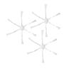 RMQDHOC 6-Arms Side Brush Replacement Accessories. Compatible for Mijia 1C 2C 1T. Compatible for Dreame D9 F9 L10 Pro L10 Plus Z10 Pro. Robotic Vacuum Cleaner (Color : 3pcs 01) view 1