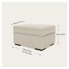 Windowsill Storage Bench with Storage Bench for Bedroom, End of Bed, Bench, Foot End of the Bed Bench, Entrance Bench, Storage Space, Ottoman Bench, Leather Bench, Bed Benches (Colour: Beige, Size: view 2