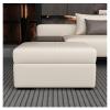 Windowsill Storage Bench with Storage Bench for Bedroom, End of Bed, Bench, Foot End of the Bed Bench, Entrance Bench, Storage Space, Ottoman Bench, Leather Bench, Bed Benches (Colour: Beige, Size: view 3