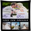 DYAGSIO Custom Blanket with Text Picture Collage Personalized with Name Logo Text Photos Throw Blankets, Birthday Christmas Wedding Personalized Gifts for Mom Dad Friends, 4 Photos view 2