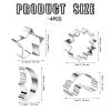 4 PCS Stainless Steel Biscuit Cutters Baby Shower Cookie Cutters, Eid Mubarak Mini Cookie Cutter Set for Baby Shower, Birthday Party, Cake, Handmade Supplies view 2
