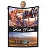 Dmkjdzsw Personalised BlanketCustom Blanket Soft Cosy Custom Blanket for Adults KidsPersonalised Gifts for Mum, Dad, Boyfriend-D-100 * 150CM view 1