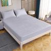 Hotel Quality Fitted Sheet,Solid Color Thickened Quilted Waterproof Fitted Sheet, Children's Room Cartoon Printed Deep Pocket Bed Sheet,Grey 3,150cmx190cm (3pcs) view 1