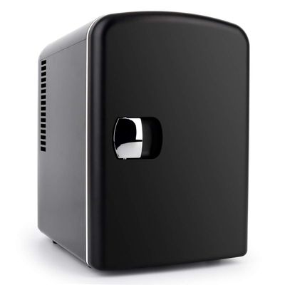 PERSONAL CHILLER Portable Mini Fridge 4L/6Cans Cooler and Warmer, Mini Compact Refrigerators - Black