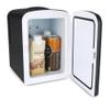 PERSONAL CHILLER Portable Mini Fridge 4L/6Cans Cooler and Warmer, Mini Compact Refrigerators - Black view 2