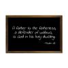 A Father to The Fatherless,A Defender of Widows,Is God in His Holy Dwelling Decorative Wooden Sign With Frame Decoration for Dinning Room Coffee Club Rustic Wood Framed Wall Art 12x8in view 1