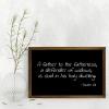 A Father to The Fatherless,A Defender of Widows,Is God in His Holy Dwelling Decorative Wooden Sign With Frame Decoration for Dinning Room Coffee Club Rustic Wood Framed Wall Art 12x8in view 4