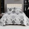 Cmfshape Summer Floral King Bedspread,Romantic Grey Quilt Set King,Reversible Stitched Bedding Set All Season,Soft Lightweight Coverlet with Pillow Cases (Dark Grey, King102 x90) view 1