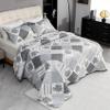 Cmfshape Summer Floral King Bedspread,Romantic Grey Quilt Set King,Reversible Stitched Bedding Set All Season,Soft Lightweight Coverlet with Pillow Cases (Dark Grey, King102 x90) view 3