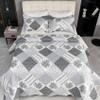 Cmfshape Summer Floral King Bedspread,Romantic Grey Quilt Set King,Reversible Stitched Bedding Set All Season,Soft Lightweight Coverlet with Pillow Cases (Dark Grey, King102 x90) view 4