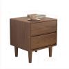 HASMI Night Stand All Wood Nightstand Minimalist Bedroom with Two Drawers with Raised Legs Bedside Table with Hidden Pulls Bedside Furniture Bedside Tables (Color : A), yuqing2022 view 1