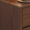 HASMI Night Stand All Wood Nightstand Minimalist Bedroom with Two Drawers with Raised Legs Bedside Table with Hidden Pulls Bedside Furniture Bedside Tables (Color : A), yuqing2022 view 4