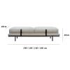 LIBANGRONG-888 Windowsill Creative European Bedroom Night Stool, Living Room, Simple Shoe Change Stool, Modern Sofa Stool, Wardrobe Bench, Bed Benches (Size : 140 * 48 * 42) view 2