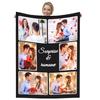 Dmkjdzsw Personalised BlanketCustom Blanket Soft Cosy Custom Blanket for Adults KidsPersonalised Gifts for Mum, Dad, Boyfriend-F-180 * 230CM view 1